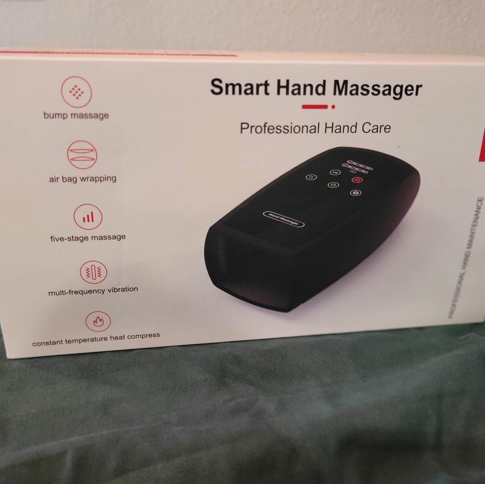 Smart Hand Massager With Compression & Heating For Arthritis, NEW